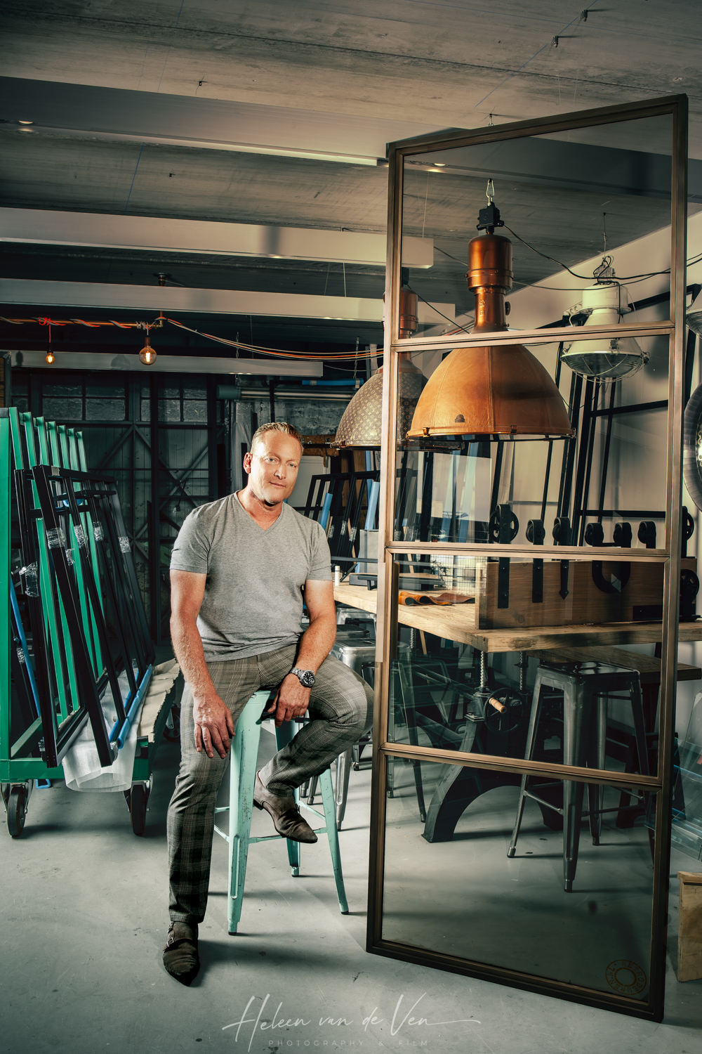 branding portrait of entrepreneur for lourens magazine in Haarlem