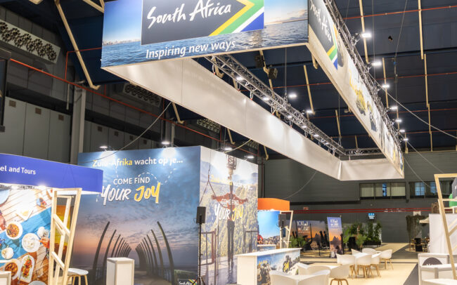 Trade fair photography showing brand activation stand Europe Dusseldorf