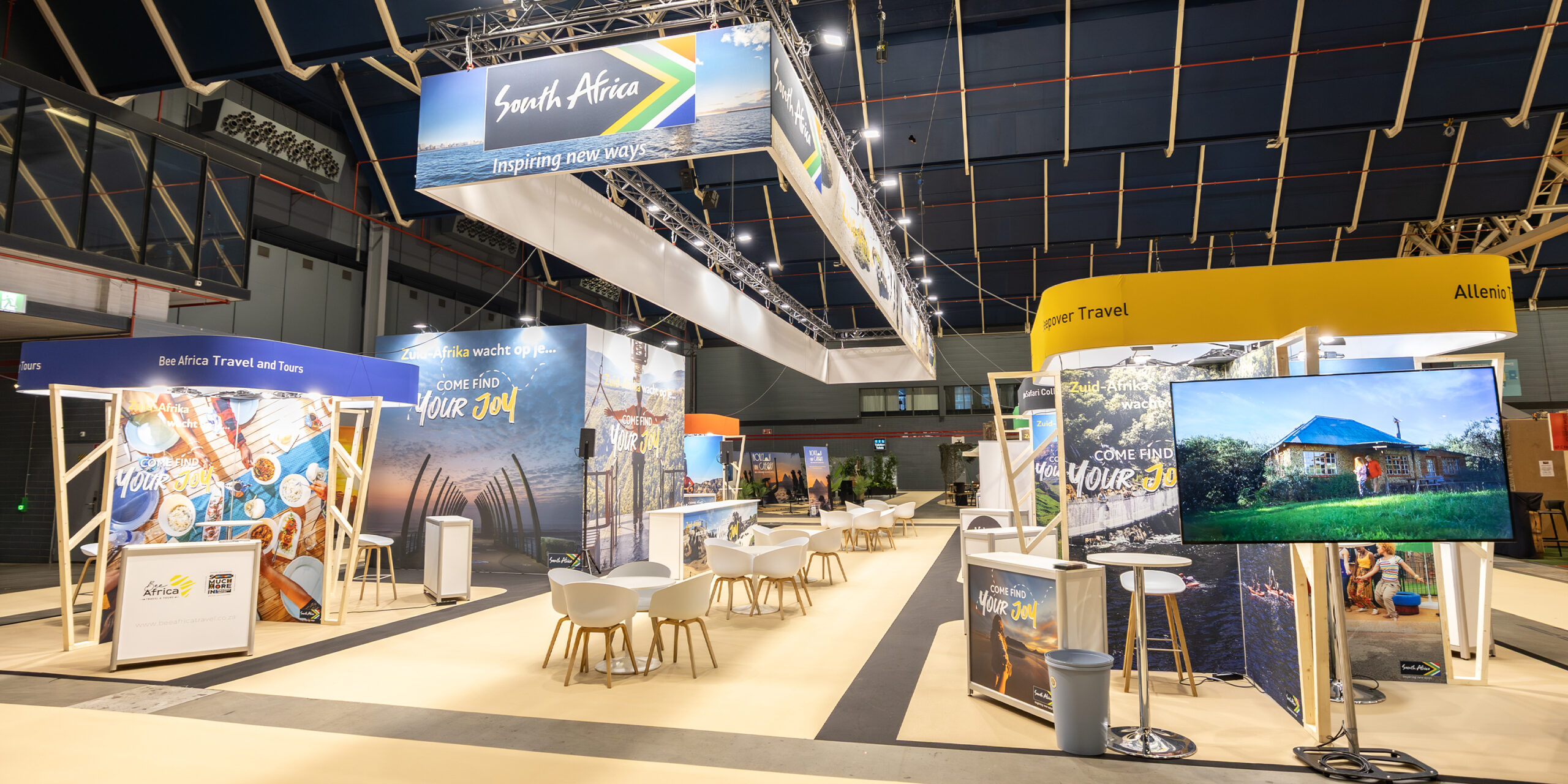 Trade fair photography showing brand activation stand Amsterdam